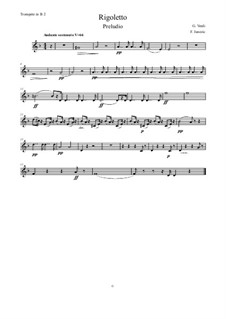 Fragments: Vorspiel, for wind quintet – Trompete 2 in B by Giuseppe Verdi
