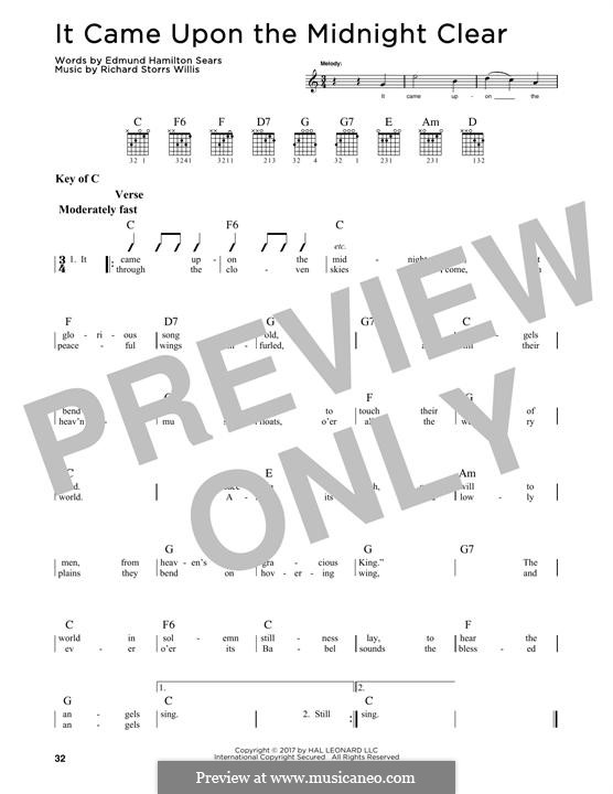 Guitar version: For a single performer by Richard Storrs Willis