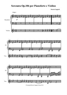 Serenata Per Pianoforte e Violino, Op.106: Serenata Per Pianoforte e Violino by Marzia Gaggioli