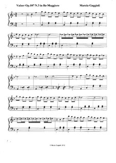 Valzers, Op.107: Valzer No.3 in Re Maggiore by Marzia Gaggioli