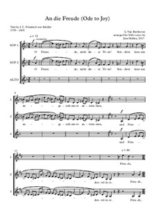Movement IV: SSA by Ludwig van Beethoven