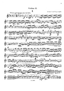 String Quartet No.2 in B Flat Major, Op.11: Violin II part by Richard von Perger
