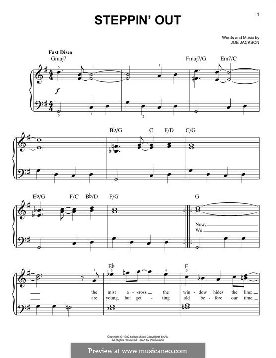 Steppin' Out: For piano by Joe Jackson