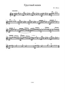Грустный напев, Op.1 No.3: Грустный напев by Vitali Shilo