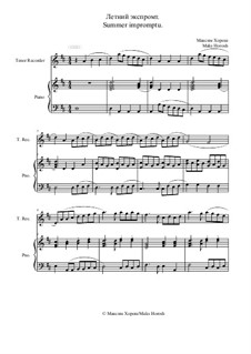 Летний экспромт: Для флейты и фортепиано, МН 010817 by Maks Horosh