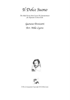 Lucia di Lammermoor: The Mad Scene, for soprano cornet solo by Gaetano Donizetti