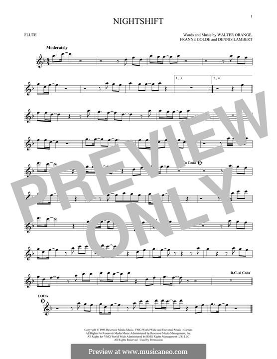 Nightshift (The Commodores): For flute by Dennis Lambert, Francine Golde, Walter Orange