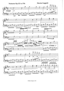 Notturnos, Op.121: Notturno No.1 in Re Maggiore by Marzia Gaggioli