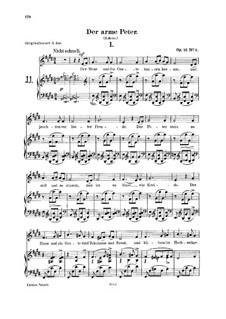 Romances and Ballades, Op.53: No.3 Der arme Peter (Poor Peter) by Robert Schumann