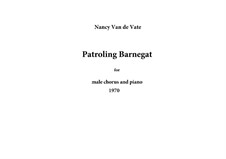 Patroling Barnegat: Piano-vocal score by Nancy Van de Vate