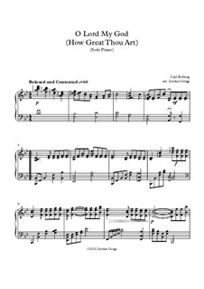 How Great Though Art: For solo piano by folklore