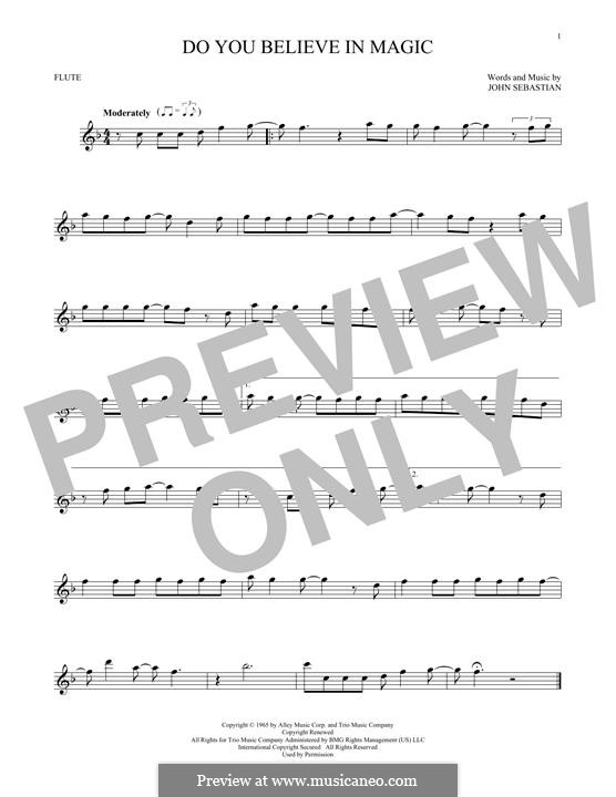 Do You Believe In Magic (The Lovin' Spoonful): For flute by John B. Sebastian