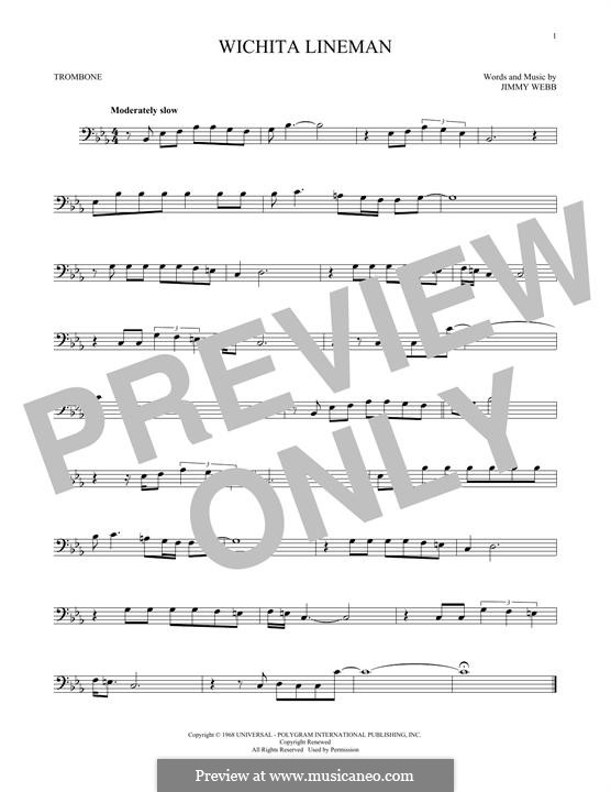 Wichita Lineman: For trombone by Jimmy Webb