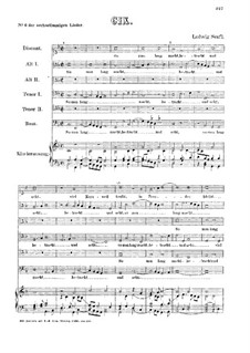 So man lang macht, betracht und acht : Für sechs Stimmen und Klavier by Ludwig Senfl