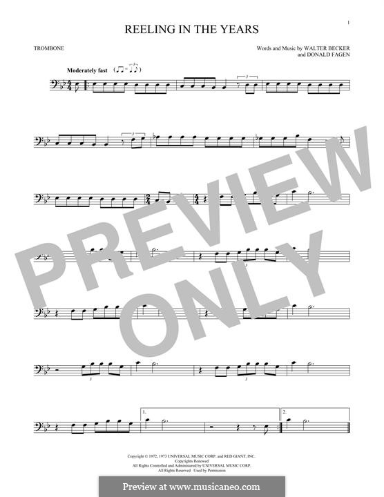 Reelin' in the Years (Steely Dan): For trombone by Donald Fagen, Walter Becker