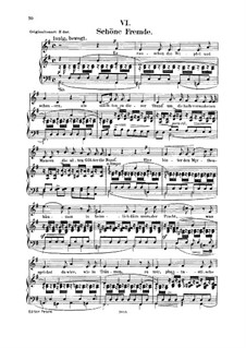 No.6 Schöne Fremde (In a Fair and Foreign Land): For voice and piano by Robert Schumann