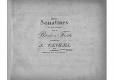 Twelve Piano Sonatinas: Book I by Johann Baptist Vanhal