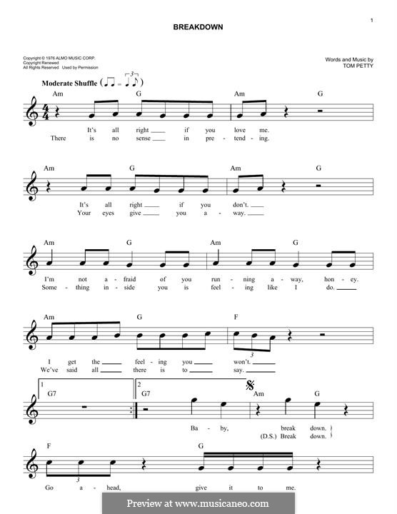 Breakdown: Melody line by Tom Petty