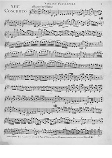 Violin Concerto No.13 in A Major: Version for violin and piano – violin part by Giovanni Battista Viotti