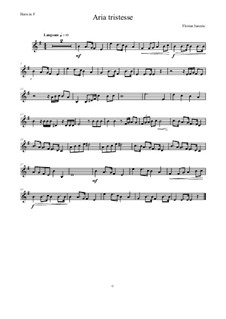 Aria Tristesse für Horn und Klavier: Aria Tristesse für Horn und Klavier by Florian Janezic