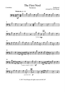 Variations: For full orchestra – contrabass part by folklore