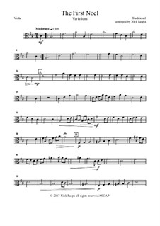 Variations: For full orchestra – viola part by folklore
