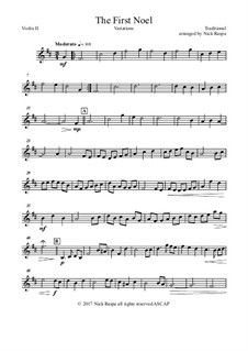 Variations: For full orchestra – violin 2 part by folklore