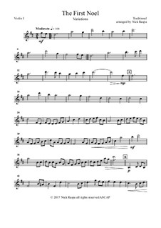 Variations: For full orchestra – violin 1 part by folklore