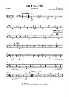Variations: For full orchestra – timpani part by folklore