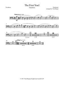 Variations: For full orchestra – trombone part by folklore