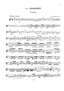 String Quartet No.4 in E Minor, Op.35: Viola part by Robert Volkmann