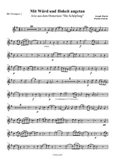 Mit Würd und Hoheit angetan Arie: Für Brass Quintett – Parts by Joseph Haydn
