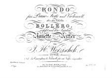 Rondo for Cello (or Violin) and Piano, Op.2: Piano part by Jan Václav Voříšek