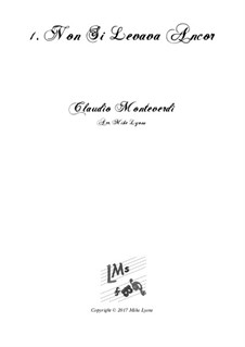 Book 2 (a cinque voci), SV 40–59: No.01 Non Si Levava Ancor. Arrangement for quintet instruments by Claudio Monteverdi