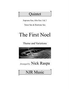Variations: For saxophone quintet – score and parts by folklore