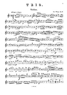 Piano Trio in F Major, Op.3: Violin part by Per Winge