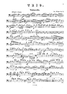 Piano Trio in F Major, Op.3: Cello part by Per Winge