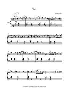 Piano Songs Volume 2 - CrusaderBeach - Songbook: No.5 Slide by Adrian Webster
