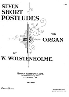 Seven Short Postludes: Seven Short Postludes by William Wolstenholme