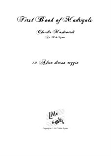 Book 1 (a cinque voci), SV 23–39: No.10 Almo divino raggio. Arrangement for quintet instruments by Claudio Monteverdi