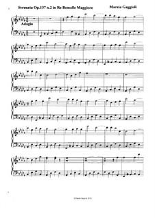 Serenatas, Op.137: Serenata No.2 in Re Bemolle Maggiore by Marzia Gaggioli