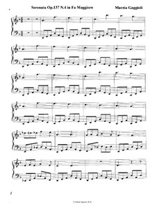 Serenatas, Op.137: Serenata No.4 in Fa Maggiore by Marzia Gaggioli