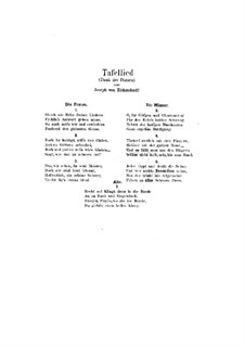 Tafellied, Op.93b: Tafellied by Johannes Brahms