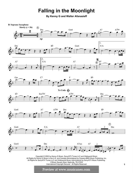 Falling in the Moonlight: For soprano saxophone by Kenny G, Walter Afanasieff