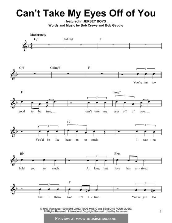 Can't Take My Eyes Off of You (Frankie Valli The Four Seasons