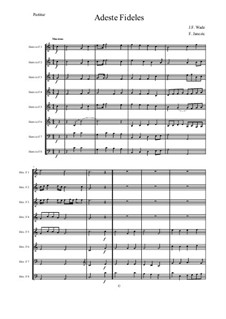 Instrumental version: For 8 Horns – score by John Francis Wade