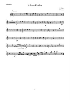 Instrumental version: For 8 Horns – parts by John Francis Wade