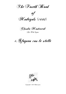 Book 4 (a cinque voci), SV 75–93: No.04 Sfogava con le stelle. Arrangement for quintet instruments by Claudio Monteverdi