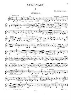Serenade for String Orchestra, Op.16: Violin II part by Emanuel Moór