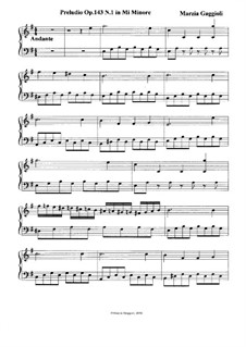 Preludios, Op.143: Preludio No.1 in Mi Minore by Marzia Gaggioli